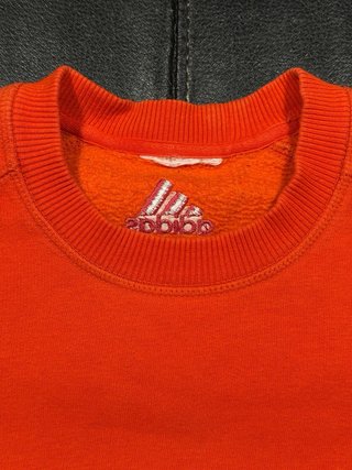 Sudadera Adidas Vintage Talla M Naranja
