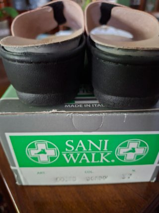 Pantofole Sani Walk rosse beige n.37