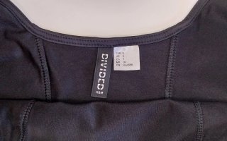 Top Corset Negro Satén