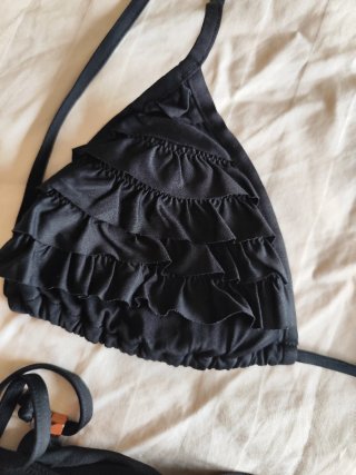 Bikini volantes negro