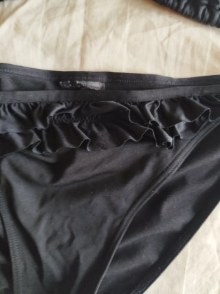 Bikini volantes negro