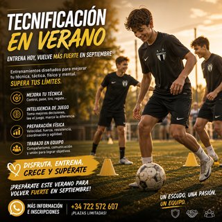 Clases de tecnificacíón de fútbol