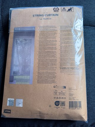 Cortina de Hilos JYSK Gris 90x245 cm.NO envios