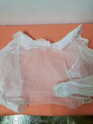 Conjunto piezas organza 1910/1920