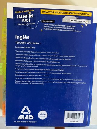 Inglés temario : Profesores de Enseñanza Secund...