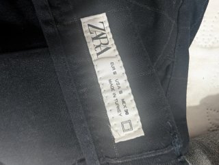 Pantalones de cuadros azul oscuro