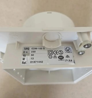Extractor de baño S&P blanco