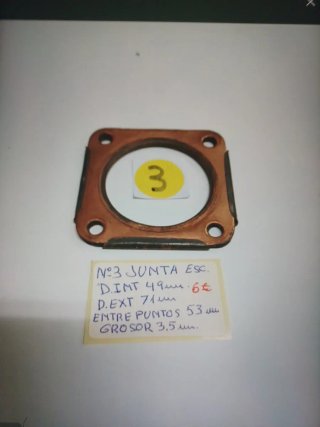 Lote 6 Juntas Escape Bultaco Ref.22102