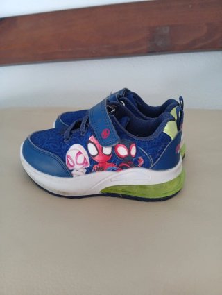 Zapatillas niño azul,con luces número 23