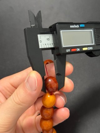 Tasbih de resina tipo ámbar - 64g