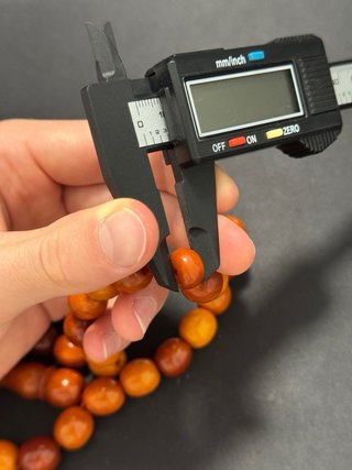 Tasbih de resina tipo ámbar - 64g