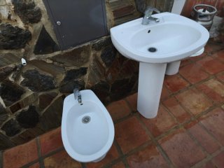 Conjunto de sanitarios blanco