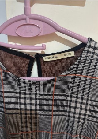 Vestido pantalón cuadros Stradivarius