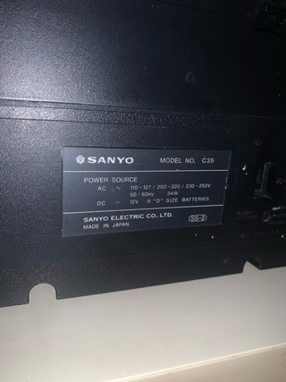 Radio Cassette Sanyo  C35