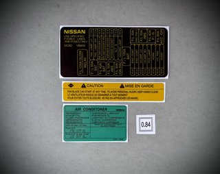 Pegatina Vano Motor Nissan Patrol