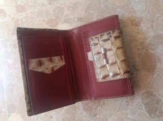 Cartera vintage Daviletto D&V piel cocodrilo