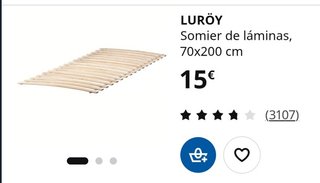 Cama Ikea 140x200 con Colchón