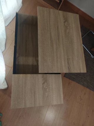 Mesa elevable estilo industrial