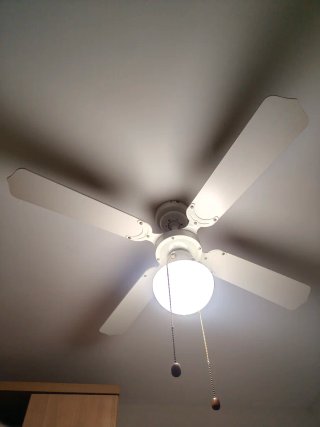 Lámpara Ventilador de Techo Blanca
