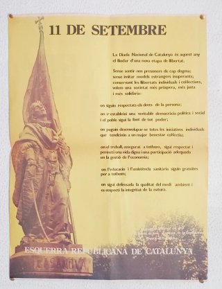 Poster 11 de Setembre -Diari Avui-