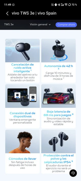 Vivo TWS 3e Auriculares Bluetooth Nuevos