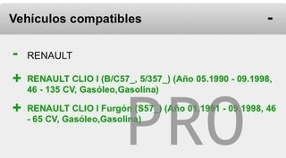 Amortiguador renault clio 1