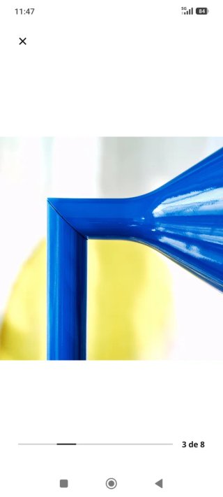 Lámpara de pie Ikea PSP azul metal