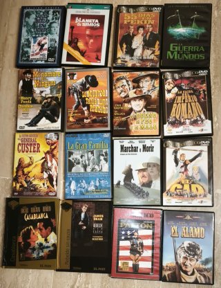 Lote 16 Películas DVD Clásicas y Western