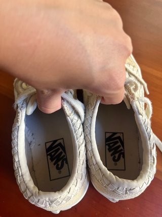 Zapatos Vans Beige Tejido