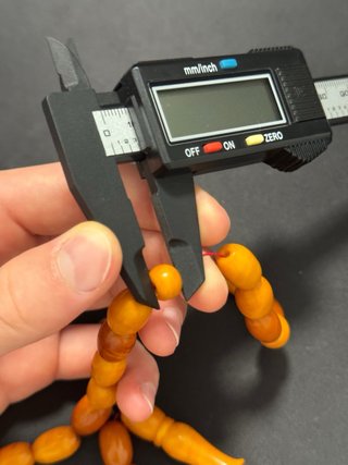 Tasbih de resina tipo ámbar – 43 g