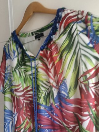 Vestido Antea Tropical Talla XL (52/54)