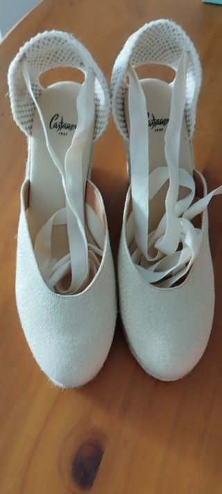 Alpargatas Castañer Beige/Blanco