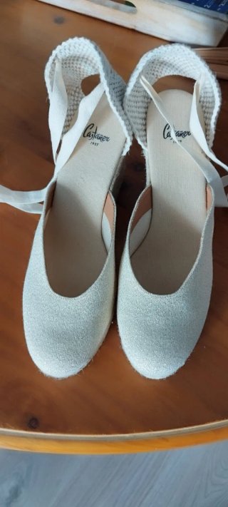 Alpargatas Castañer Beige/Blanco
