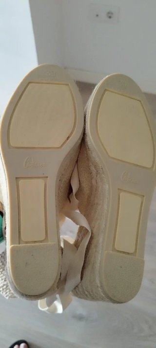 Alpargatas Castañer Beige/Blanco
