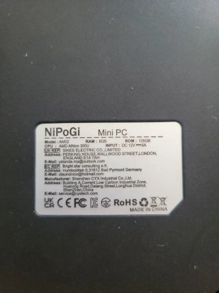 Placa base NiPoGi AMD Athlon 300U