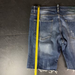 Dsquared2 Ripped Jeans Shorts Size 50 Lime Paint