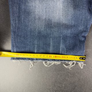 Dsquared2 Ripped Jeans Shorts Size 50 Lime Paint