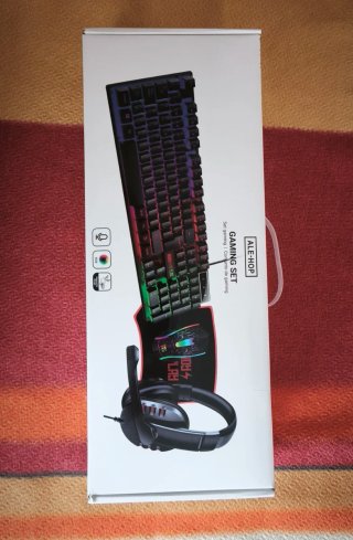 Set Gaming Teclado, Ratón, Auriculares y Alfombril