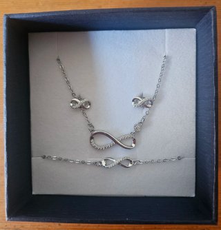 Conjunto Plata Infinito Circonitas