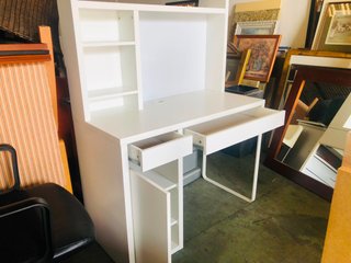Escritorio con estantería IKEA blanco
