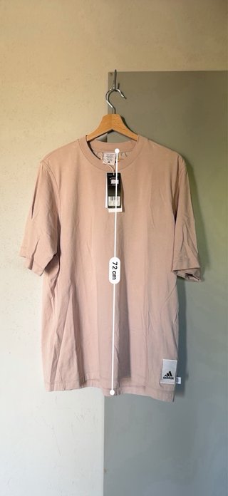 Maglietta Adidas Uomo Oversize Beige Rosa L