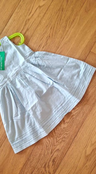 Vestito Benetton bambina turchese