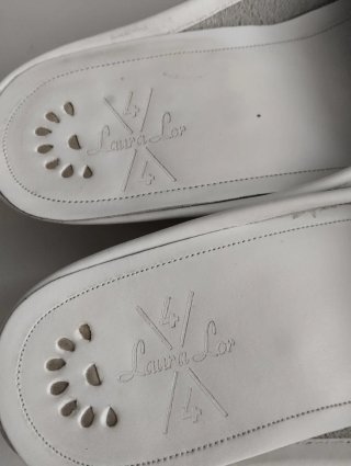 Mocasines destalonados blancos