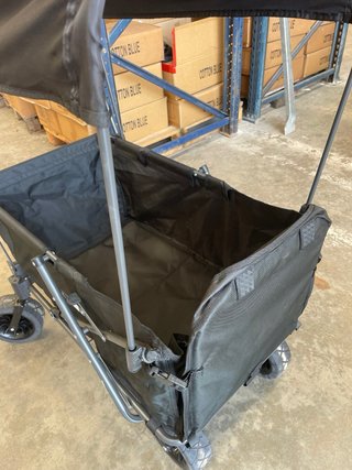 Carrito de transporte plegable negro