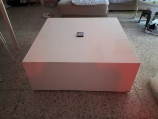 Mesa de centro blanca diseño moderno
