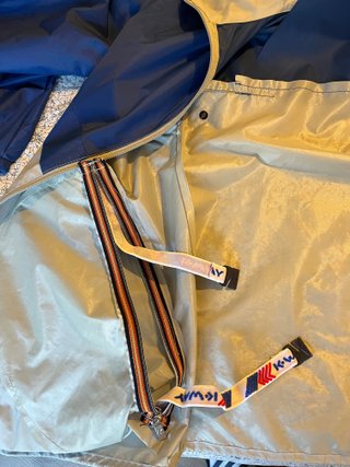 K-way impermeabile blu-grigio