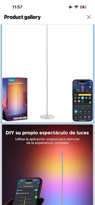 Govee RGBIC LED Floor Lamp, Smart Modern Living Ro
