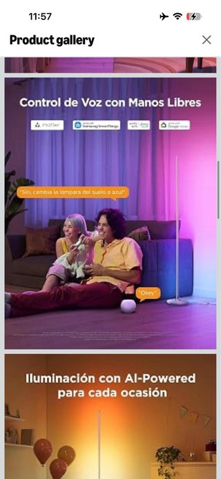 Govee RGBIC LED Floor Lamp, Smart Modern Living Ro