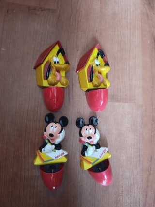 Soportes de estantería Disney Pluto y Mickey