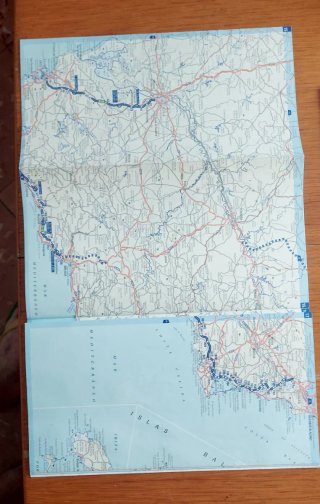 Folleto Autopistas 2007 con mapa de España